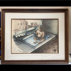 Robert Hall | Little Bather | Signed Artwork | 20/200